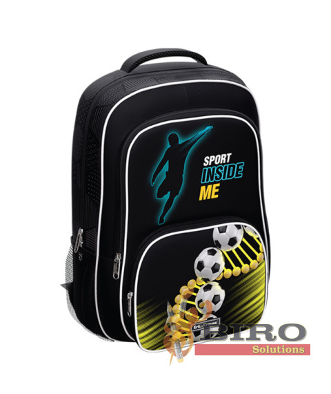 Ghiozdan ErichKrause ErgoLine cu 2 compartimente, 20L, Sport DNA
